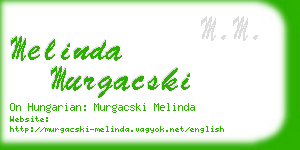 melinda murgacski business card